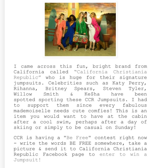 California Christiania Republic OneZ Jumpsuit Red - Picture 7 of 7